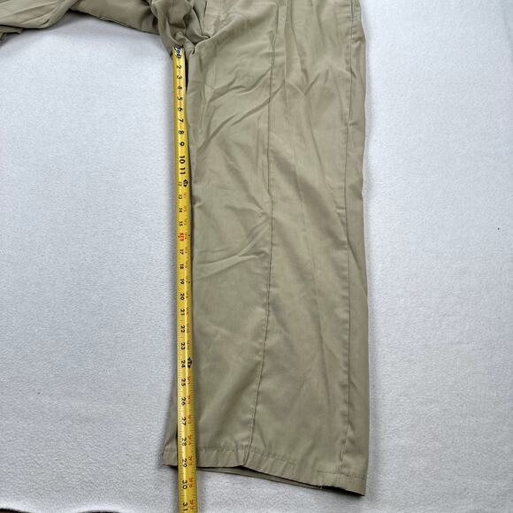 Vintage Big Mac Coveralls Size XL Tan Short Sleeve Straight Leg Utility Work 80s - Picture 5 of 13